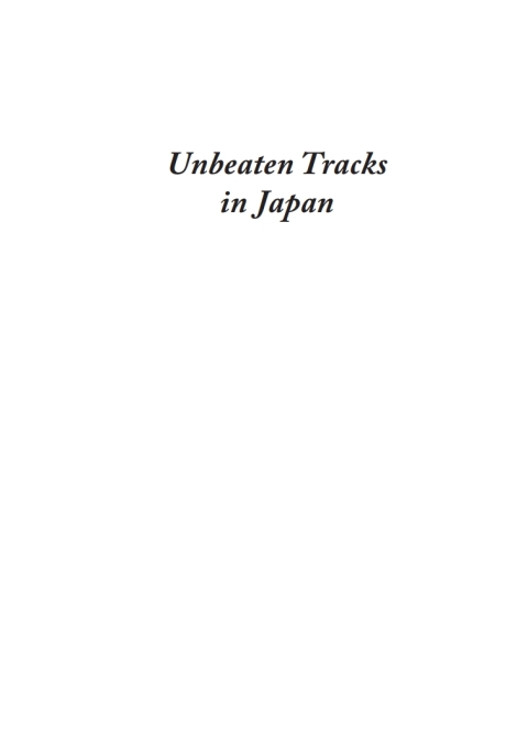 Cover image for book Unbeaten Tracks in Japan