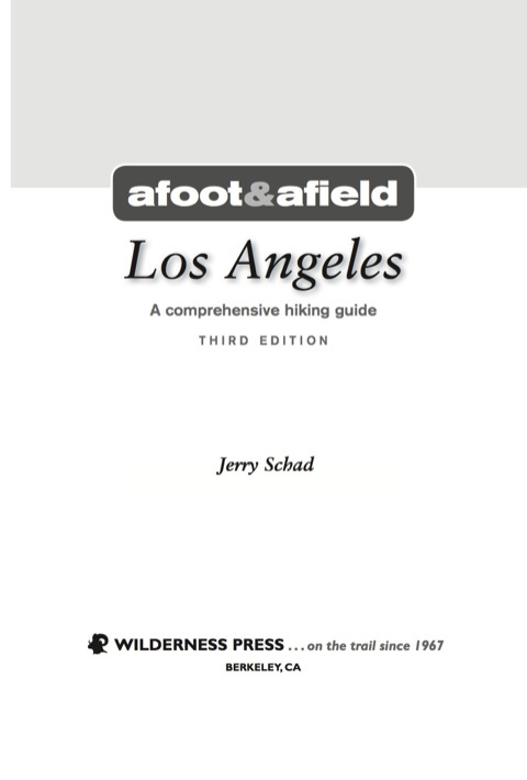 Cover image for book Afoot and Afield: Los Angeles County