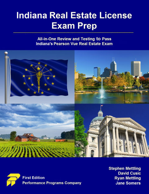 Cover image for book Indiana Real Estate License Exam Prep: All-in-One Review and Testing to Pass Indiana's Pearson Vue Real Estate Exam
