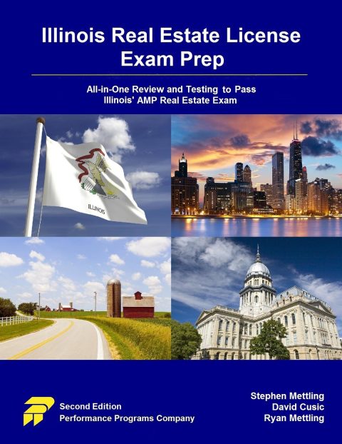 Cover image for book Illinois Real Estate License Exam Prep: All-in-One Review and Testing To Pass Illinois' AMP Real Estate Exam