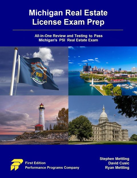 Cover image for book Michigan Real Estate License Exam Prep: All-in-One Review and Testing to Pass Michigan's PSI Real Estate Exam