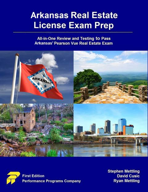 Cover image for book Arkansas Real Estate License Exam Prep: All-in-One Review and Testing to Pass Arkansas' Pearson Vue Real Estate Exam
