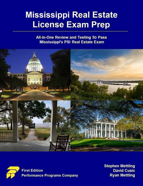 Cover image for book Mississippi Real Estate License Exam Prep: All-in-One Review and Testing to Pass Mississippi's PSI Real Estate Exam