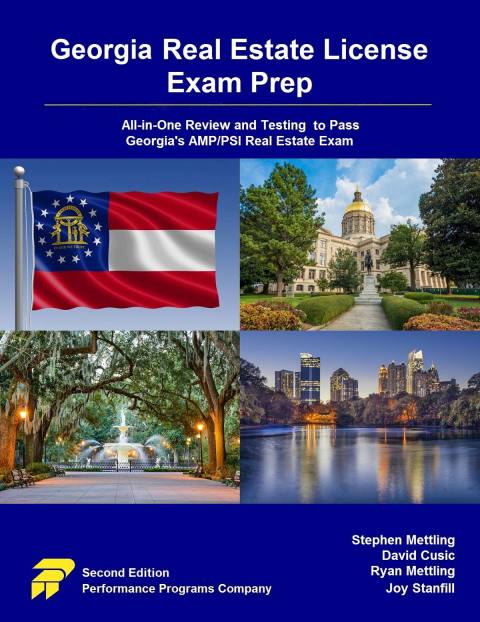 Cover image for book Georgia Real Estate License Exam Prep: All-in-One Review and Testing to Pass Georgia's AMP/PSI Real Estate Exam