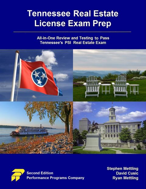 Cover image for book Tennessee Real Estate License Exam Prep: All-in-One Review and Testing to Pass Tennessee's PSI Real Estate Exam