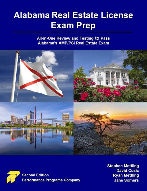 Cover image for book Alabama Real Estate License Exam Prep: All-in-One Review and Testing to Pass Alabama's AMP/PSI Real Estate Exam