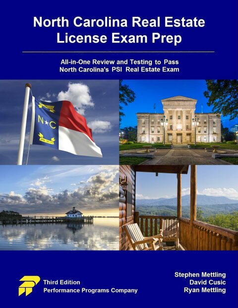 Cover image for book North Carolina Real Estate License Exam Prep - All-in-One Review and Testing to Pass North Carolina’s PSI Real Estate Exam