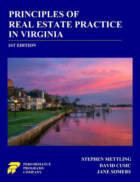 Cover image for book Principles of Real Estate Practice in Virginia&nbsp;- 1st Edition