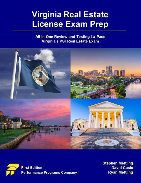 Cover image for book Virginia Real Estate License Exam Prep&nbsp;- 1st Edition&nbsp;