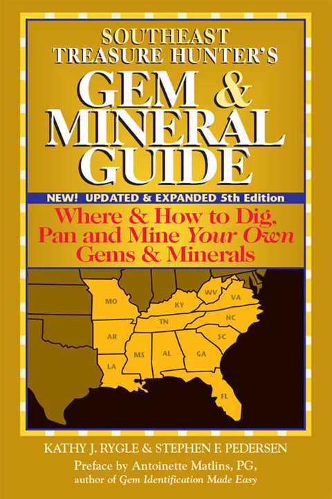 Cover image for book Southeast Treasure Hunter's Gem & Mineral Guide (5th Edition)