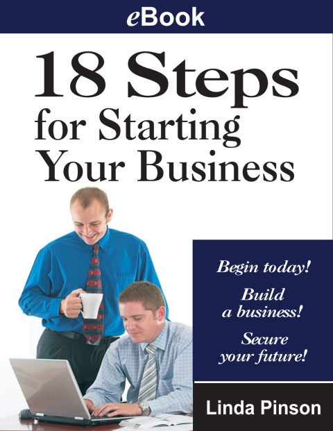 Cover image for book 18 Steps for Starting Your Business