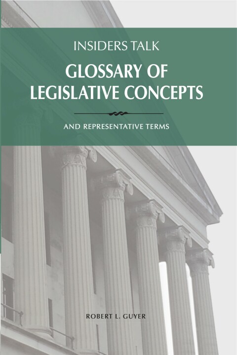 Cover image for book Insiders Talk: Glossary of Legislative Concepts and Representative Terms