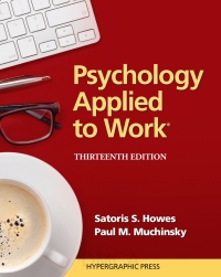Cover image: Psychology Applied to Work 13th edition 9780974934556