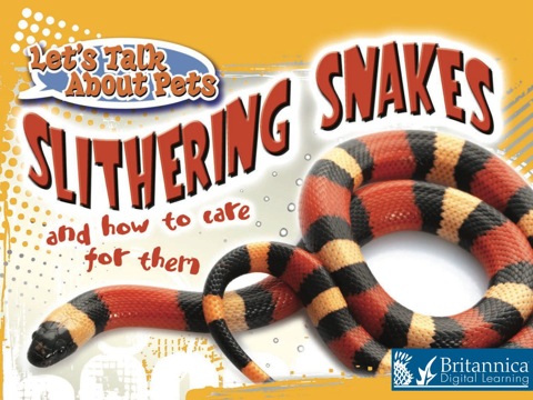 Cover image for book Slithering Snakes and How to Care for Them