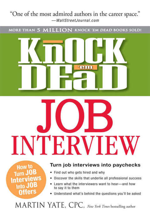 Cover image for book Knock 'em Dead Job Interview
