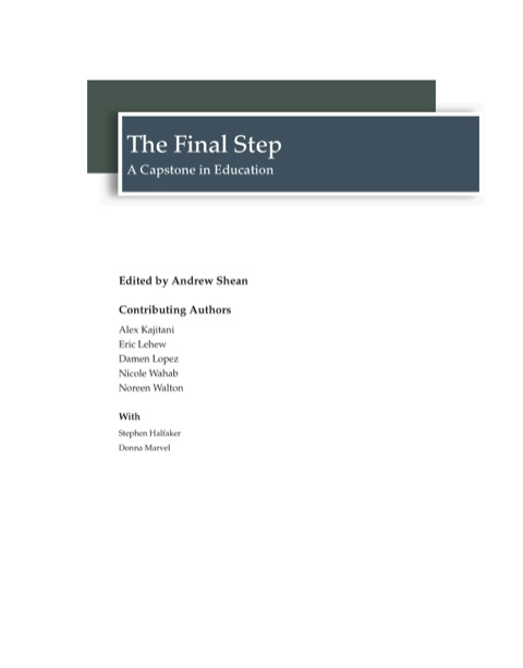 Cover image for book The Final Step: A Capstone in Education