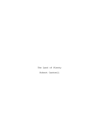 The Land of Plenty