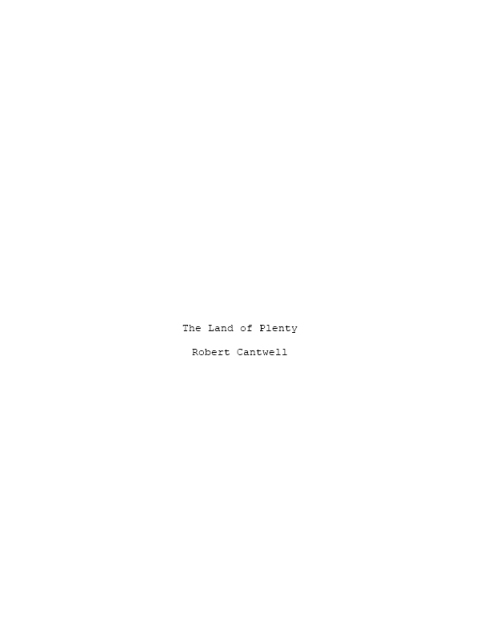 Cover image for book The Land of Plenty