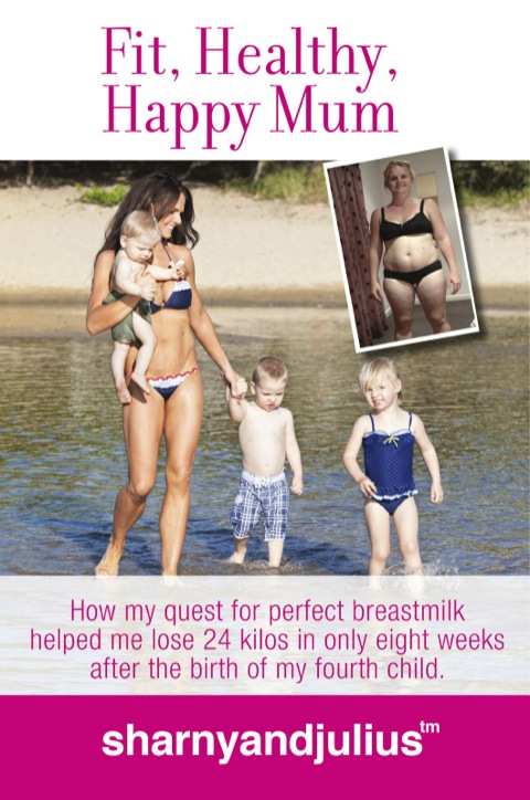 Cover image for book Fit, Healthy, Happy Mum: How my quest for perfect breastmilk helped me lose 24 kilos in only 8 weeks after the birth of my 4th baby