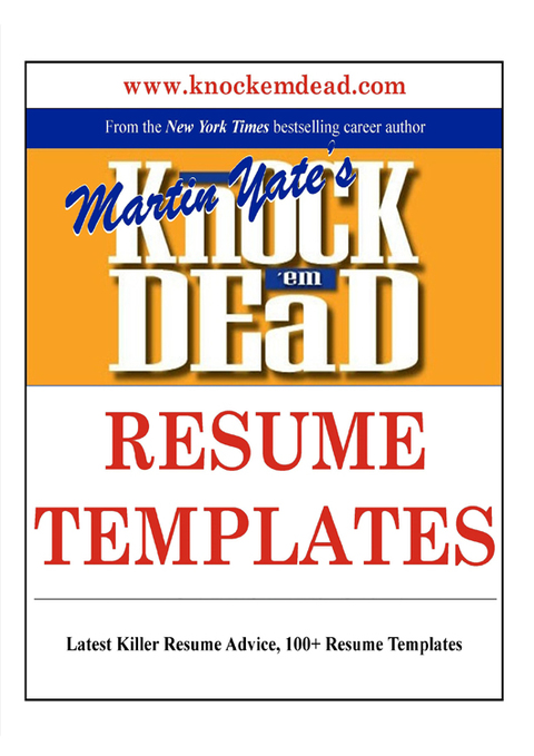 Cover image for book Knock Em Dead Resume Templates