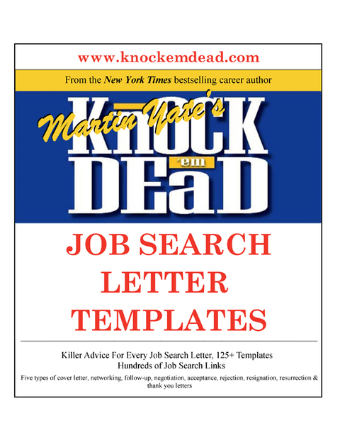 Cover image for book Knock Em Dead Job Search Letter Templates