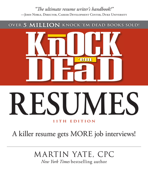 Cover image for book Knock Em Dead Resumes