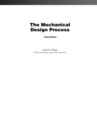 Cover image: The Mechanical Design Process 6th edition 9780999357804