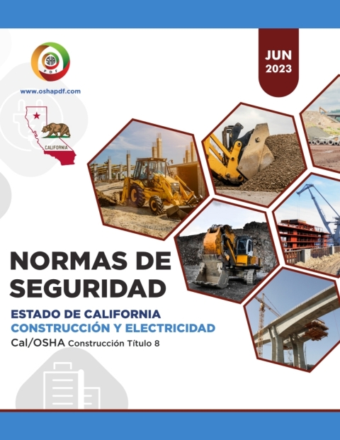 Cover image for book Spanish Cal/OSHA Construction Industry June 2023 Book