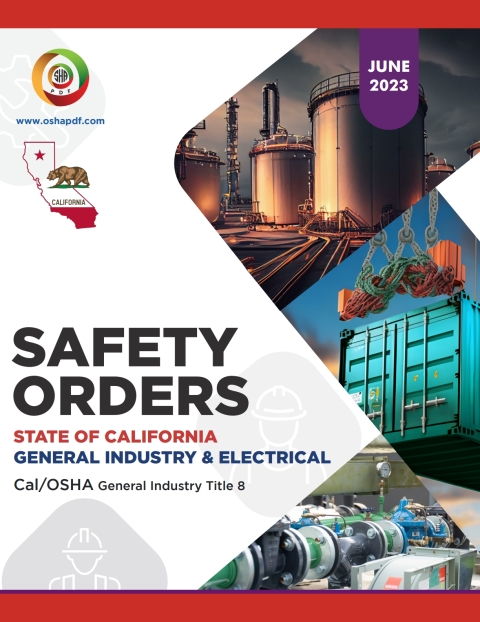 Cover image for book Cal/OSHA General Industry June 2023 Book