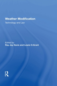 Cover image: Weather Modification 1st edition 9780367216276
