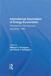 Cover image: World Energy Markets 1st edition 9780367216900