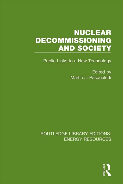 Cover image for book Nuclear Decommissioning and Society