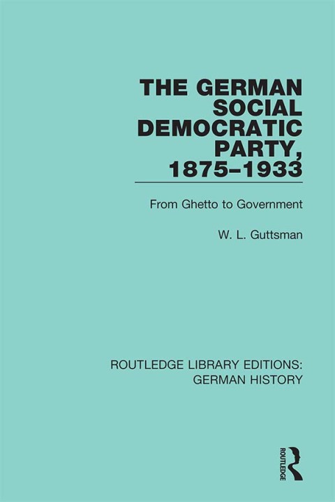 Cover image for book The German Social Democratic Party, 1875-1933