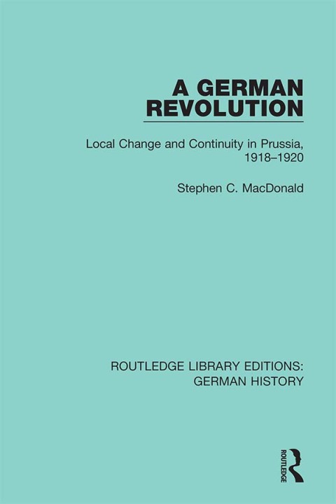 Cover image for book A German Revolution
