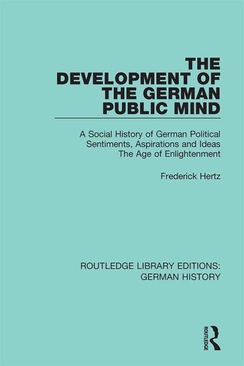 Cover image for book The Development of the German Public Mind
