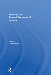 Imagen de portada: World Soybean Research Conference III 1st edition 9780367213855