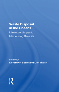 Cover image: Waste Disposal In The Oceans 1st edition 9780367215972