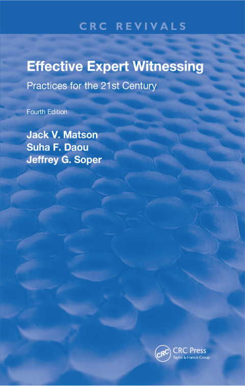 Cover image for book Effective Expert Witnessing, Fourth Edition
