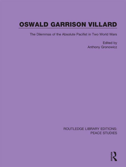 Cover image for book Oswald Garrison Villard