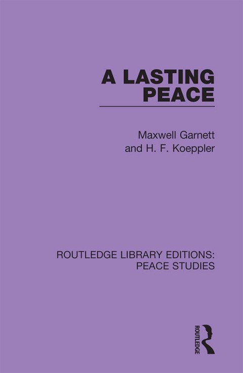 Cover image for book A Lasting Peace