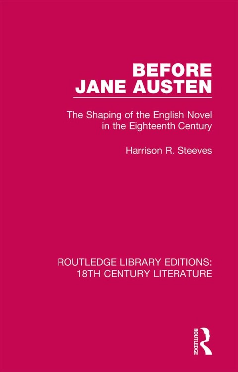 Cover image for book Before Jane Austen