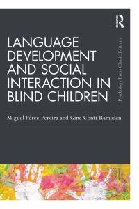 Cover image: Language Development and Social Interaction in Blind Children 1st edition 9780367895426