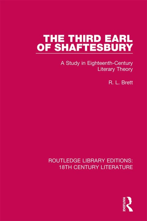 Cover image for book The Third Earl of Shaftesbury