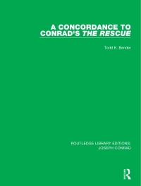 Cover image: A Concordance to Conrad's The Rescue 1st edition 9780367895518