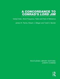 Cover image: A Concordance to Conrad's Lord Jim 1st edition 9780367860844