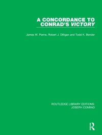 Cover image: A Concordance to Conrad's Victory 1st edition 9780367861407