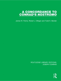 Cover image: A Concordance to Conrad's Nostromo 1st edition 9780367895310