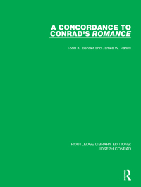 Cover image: A Concordance to Conrad's Romance 1st edition 9780367895495
