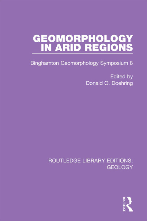 Cover image for book Geomorphology in Arid Regions