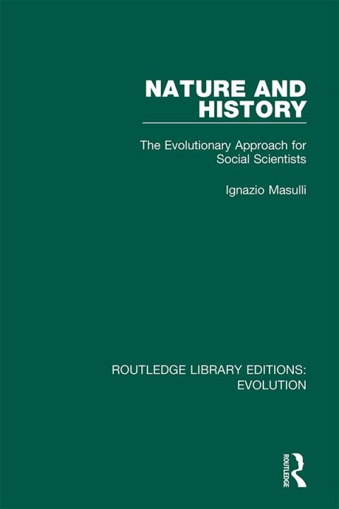 Cover image for book Nature and History